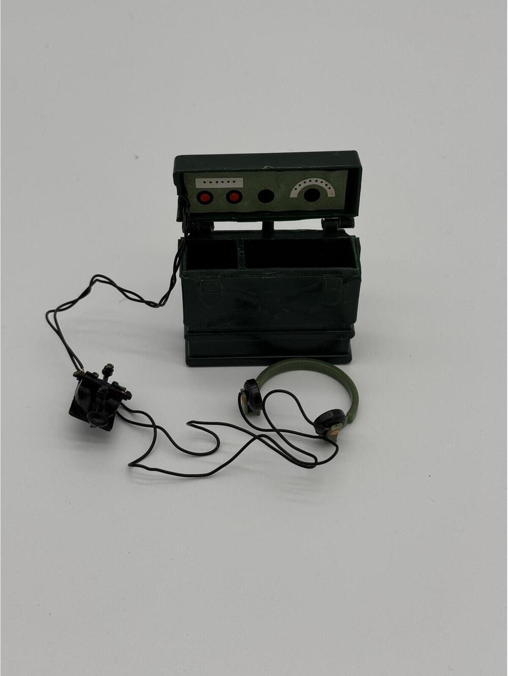Vintage G.I. Joe Adventure Team Morse Code Field Radio & Headset - 1970s Hasbro